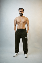 Legacy Fit Premium Relaxed Trousers-Olive Green