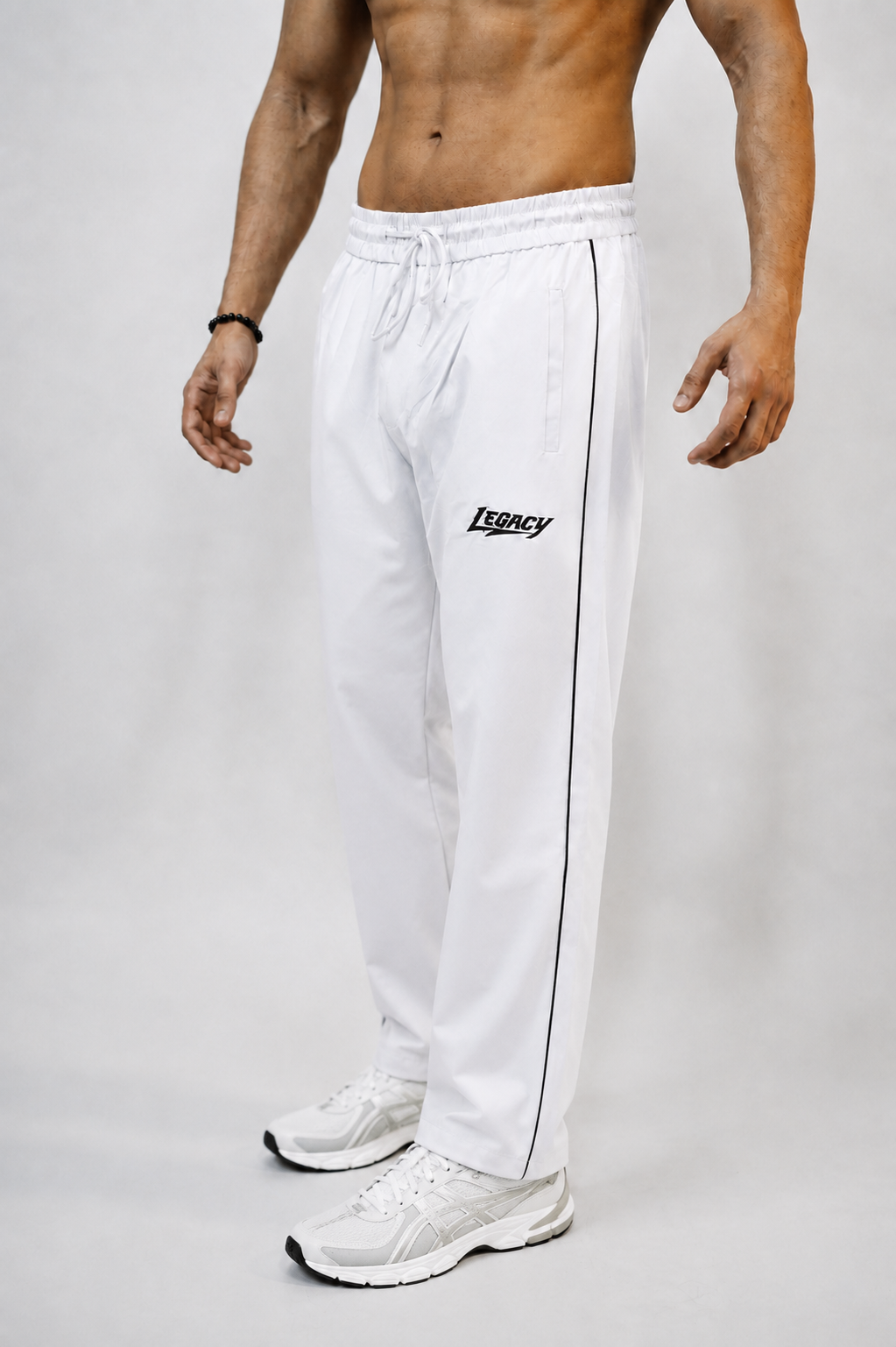 Legacy Fit Premium Relaxed Trousers-White