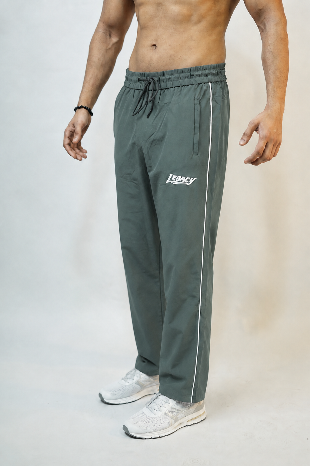 Legacy Fit Premium Relaxed Trousers-Forest Green